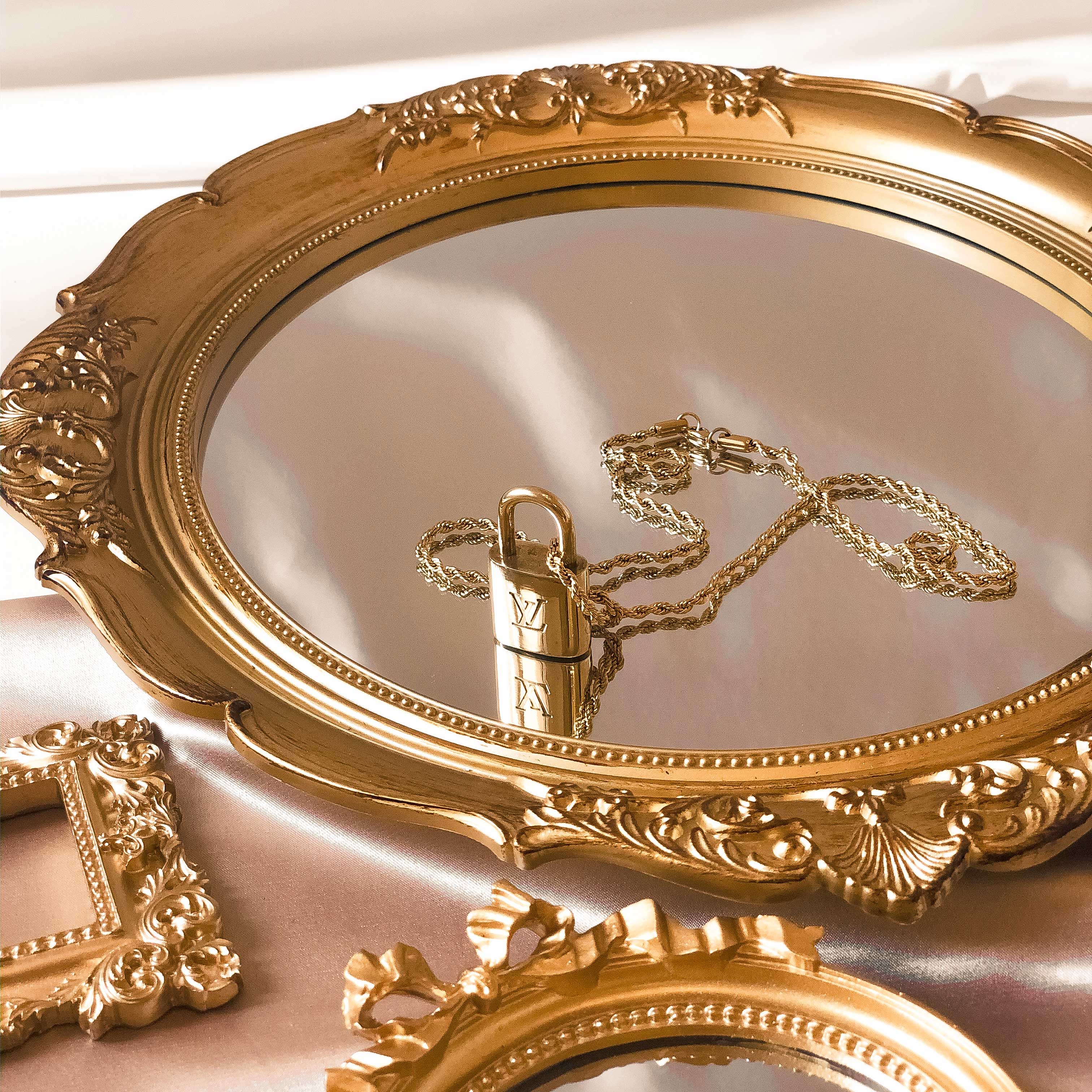 Louis Vuitton Jewelry | Louis Vuitton Padlock Necklace | Color: Gold | Size: Os | Stephless1's Closet